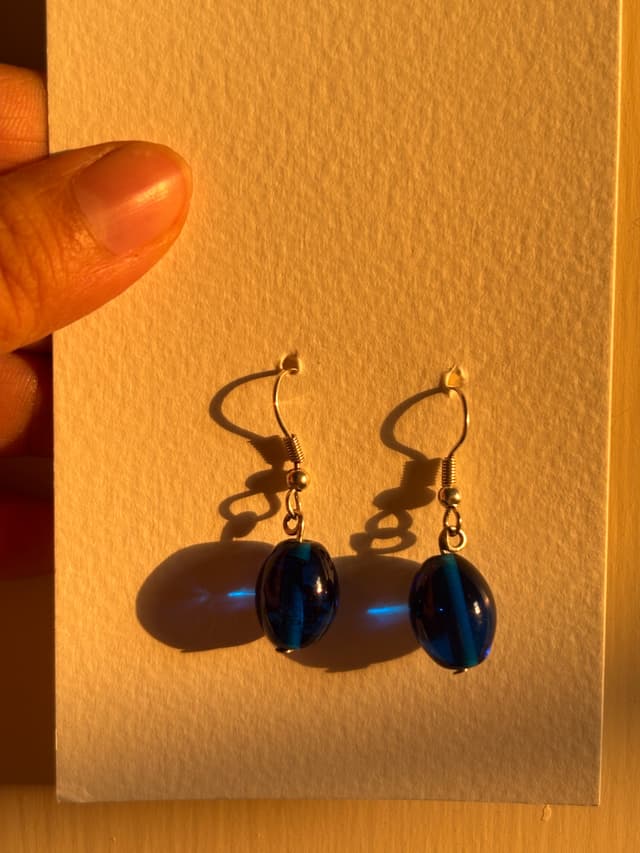 Blue hour drops earrings