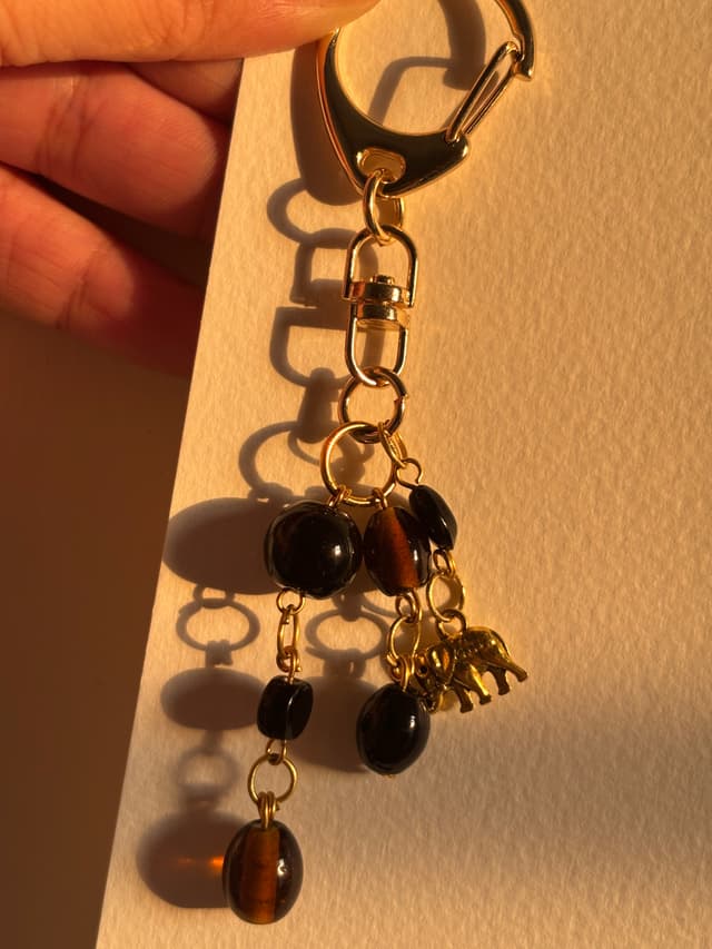 Midnight safari - bag charm/ keychain