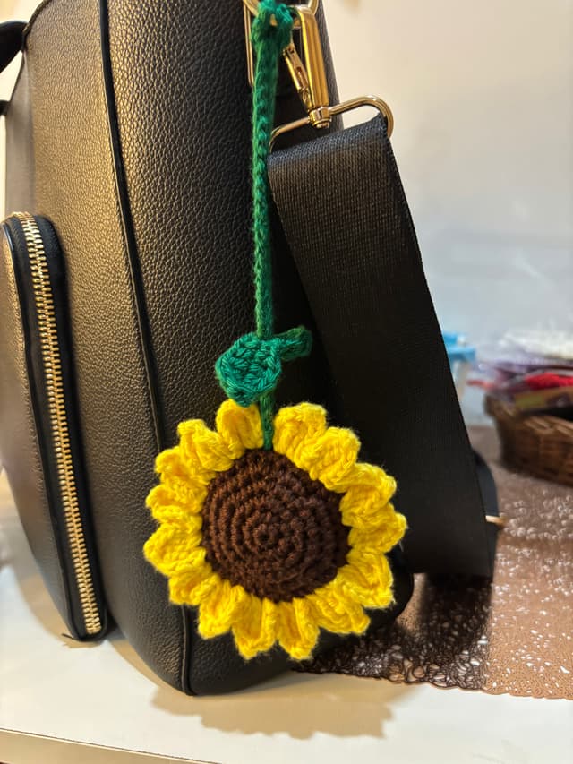 Sunflower phone charm