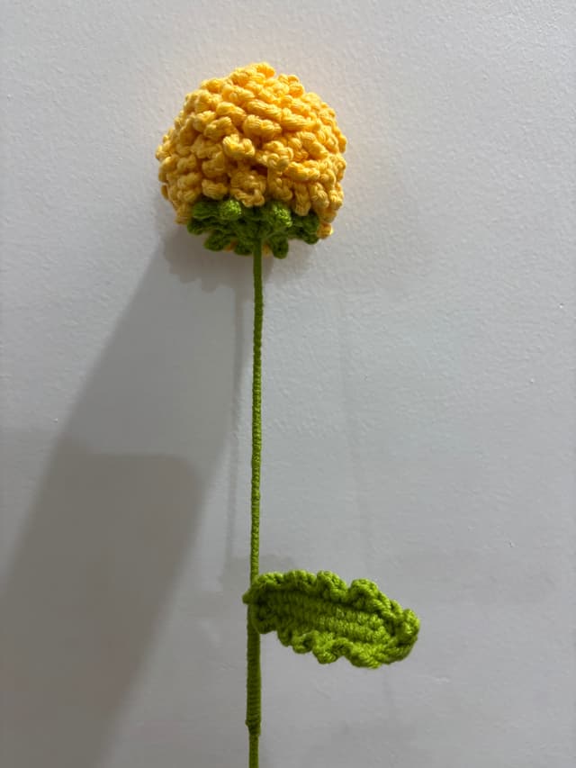 Crochet Chrysanthemum flower